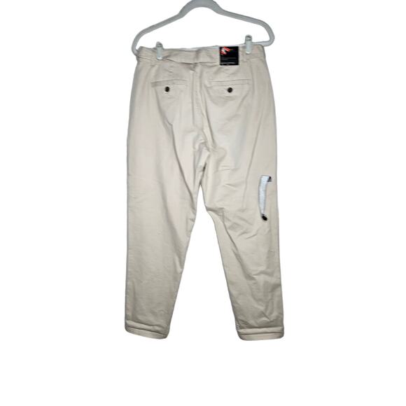NEW Banana Republic 4 Chino Pant Belted Tan Classic Coastal Career Cottong Blend - Picture 2 of 4